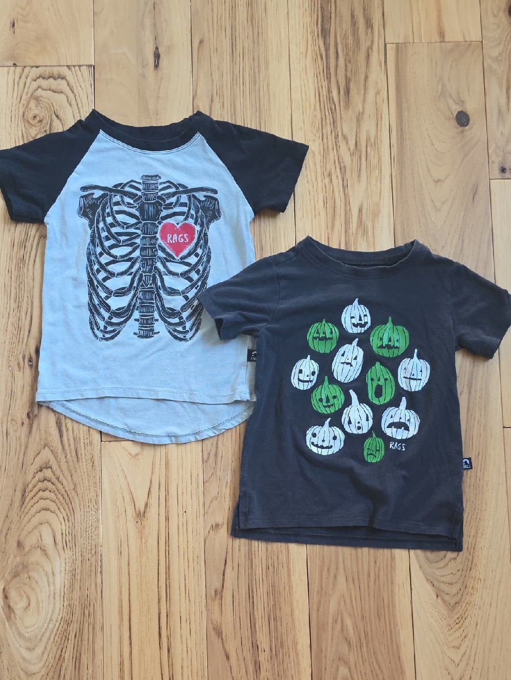 Rags Tee Bundle, Pumpkins and Skelly